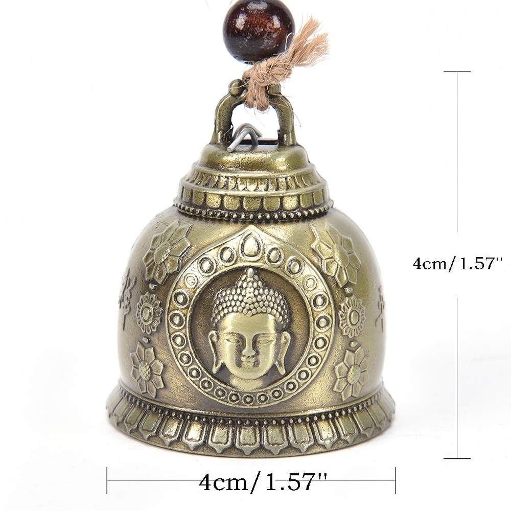 Bronze good LUCK Feng shui dragon, elephant, or Buddha bell - Picture 8 of 11